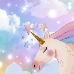 Einhorngeburtstag Einladungen rosa und lila