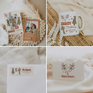 Weihnachten, Cowboy Weihnachten Keramik Ornament