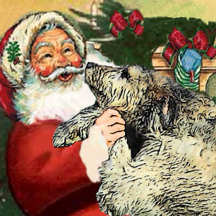 Irish Wolfhound Christmas Geschenke Feiertagskarte