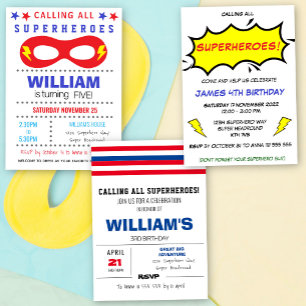 Comic Farbe Geburtstag Einladung