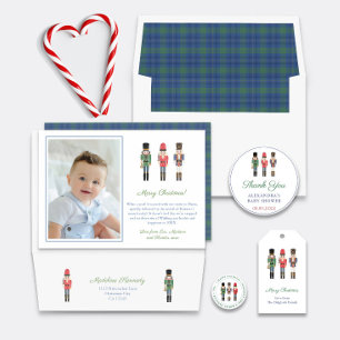 Handgemalte Nutcrackers Nostalgic Frohe Weihnachte Feiertagskarte