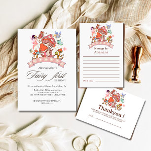 Time Kapsel Fairy verzaubert Minimal 1. Geburtstag Poster