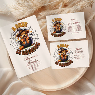 Ein Baby brütet Halloween-Kinderdusche Einladung