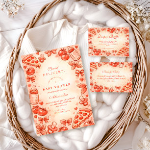 Spezial-Liefer-Pizza-Baby-Party Serviette