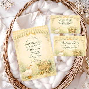 Vintage-Geschichtenbuch Alberne Gans Baby Shower Serviette