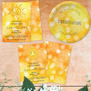 Einladung von Sun Sketch Gender neutrale Vorlage