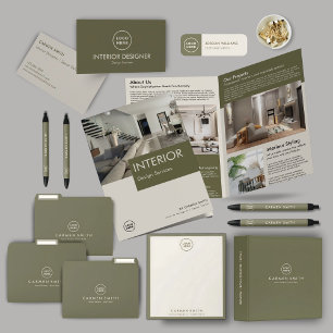 Moderner Luxus Innenarchitektur Designer Custom Visitenkarte