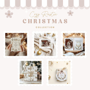 Gemütlicher blauer Weihnachtskranz Runder Aufkleber