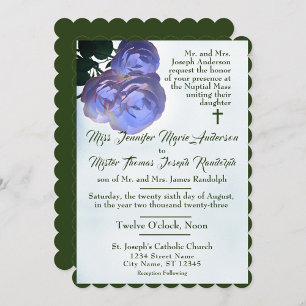 Misty Mauve & Green Nuptial Mass mit Foto Programm