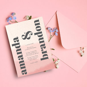 Minimalistisch Blush & Bloom Bold Script-Gastgesch Runder Aufkleber