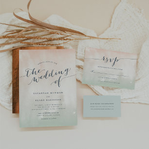 Sorbet   Einladung zur Hochzeitsfeier für Wasserfa