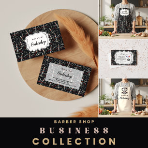 Muster mit alten Barbierwerkzeugen Schürze