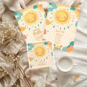 Boho Yellow Sunshine Pappteller