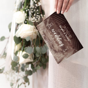 Stallreiter mit String Lights Foto Wedding Einladung