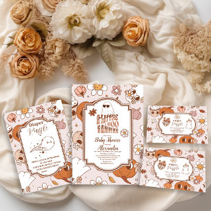 Groovy Halloween Little Boo Baby Shower Einladung