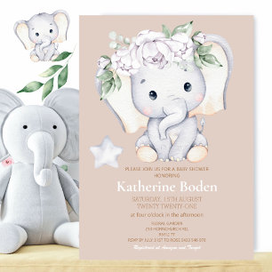Baby Elegant Baby Shower schätzt wie viele Begleitkarte