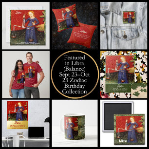 Libra Zodiac Sign Scales Geburtstagsparty Puzzle