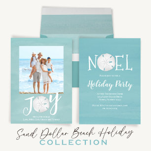 Weihnachtsfeiertag Joy Foto Simple Trendy Beach Feiertagskarte