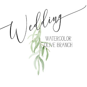 Ölive Branch Sage Green Wedding Einladung