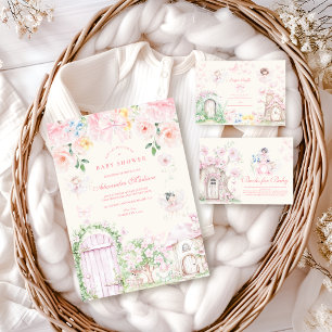 Chic Garden Bloral Fairy Princess Diapper Raffle Begleitkarte