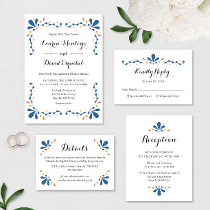 Mexican Talavera Wedding Einladung