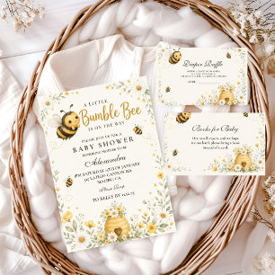 Launige Bumble Bee-Baby-Party Toilettenpapier-Raff Begleitkarte