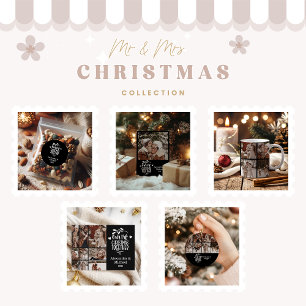 6 Foto Minimalistisch Erstes Weihnachtsfest zusamm Feiertagskarte