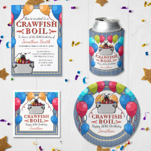Crawfish Boil Geburtstagsparty Pappteller