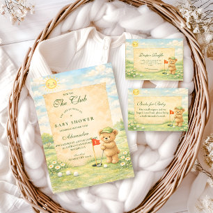 Whimsische Golf-Geschichte Baby-Party Einladung