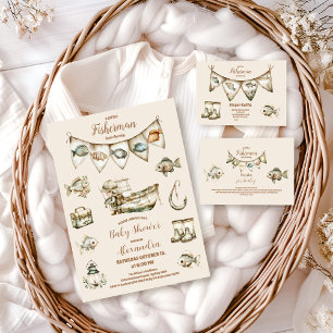 Little Fisherman Fishing Baby Shower Pappteller