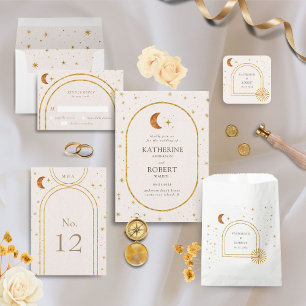 Vintage Mondstars Hochzeiten Tischnummer