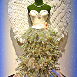 Angel Mannequin Kleid Form Weihnachtsbaum Feiertagskarte