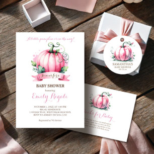 Little Pumpkin Baby Shower Invitation - Mädchen Einladung