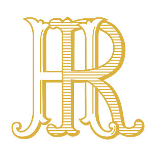 HR Monogram oder RH Monogram Wedding Einladungen