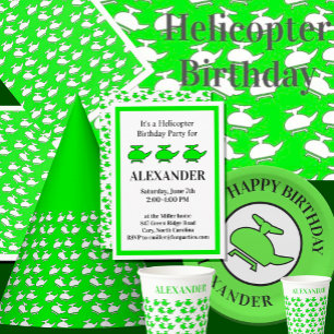 Helikopter-Geburtstagspartei Einladung