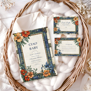 Italienisches Ciao Baby Duwer Diapper Raffle Begleitkarte
