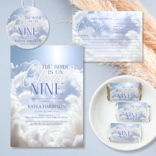 Mimosa Bar on Cloud Nine 9 Pampas Brautparty Poster