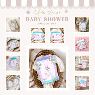 Wasserfarbe Kleine Perle Diapper Raffle Begleitkarte