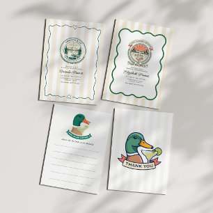 Margs Mallards & Matrimony Lake Junggesellinnenabs Dankeskarte