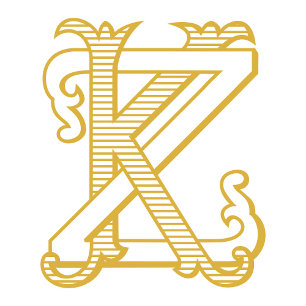 Einladungen zur Hochzeit von KZ oder ZK Monogram V