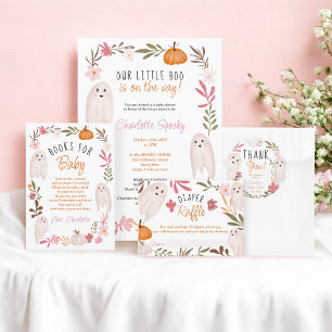 Halloween Ghosts Niedliche Babydusche Danke Runder Aufkleber