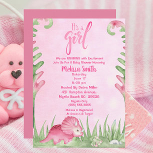 Personalisiert Pink Niedlich Triceratops Dinosauri Kaffeetasse