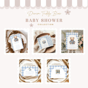 Niedlich Jean Baby Denim Baby Shower Einladung