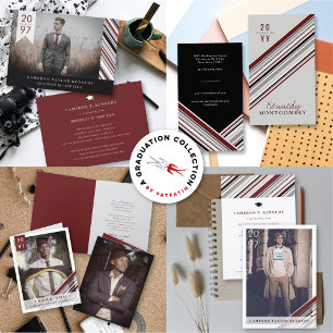 Diagonal Button Streifen Stilvolles Abschluss Foto Karte