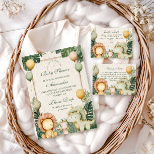 Niedlich Dino Jungle Baby Dusche Serviette