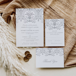 Elegante Vintage Glamour Hochzeit Save The Date