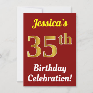 35 Geburtstag Einladungen Zazzle.de