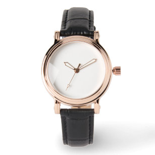 Rose Gold Vintage Schwarz Armband Uhr