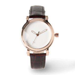 Rose Gold Vintage Braun Armband Uhr