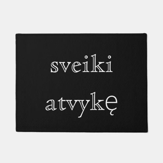 sveiki atvykę fußmatte (Vorderseite)